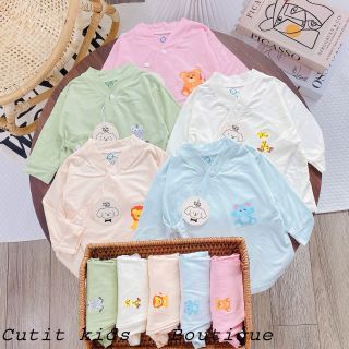 Bộ dài tay pizama nhiều màu