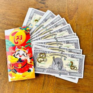 Sỉ Tiền Triệu Đô Lưu Niệm Mạ Vàng Hình Con Rắn Lì xì tết năm 2025 giá sỉ - giá bán buôn