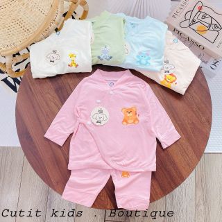 Bộ dài tay pizama nhiều màu