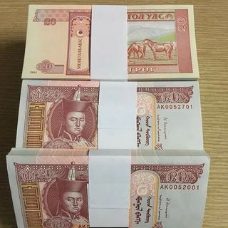 Sỉ Combo 100 Tờ Tiền Mông Cổ Đỏ 20 Lì xì Tết. giá sỉ - giá bán buôn