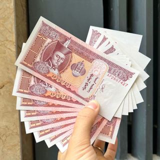 Sỉ Combo 100 Tờ Tiền Mông Cổ Đỏ 20 Lì xì Tết. giá sỉ - giá bán buôn