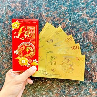 Sỉ Tiền Con Rắn Plastic Mạ Vàng - Tiền Lì Xì Tết 2025 - gía sỉ - giá buôn bán
