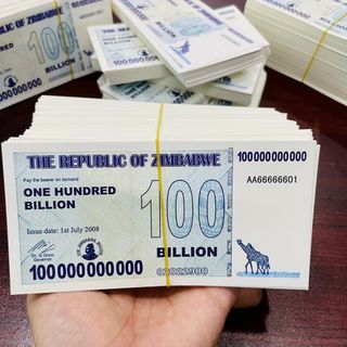 Sỉ Tiền 100 Tỷ Dollars Zimbabwe Lưu Niệm Lì Xì Tết- Mệnh Giá Siêu Khủng, Bảo An Dạ Quang giá sỉ - giá bán buôn