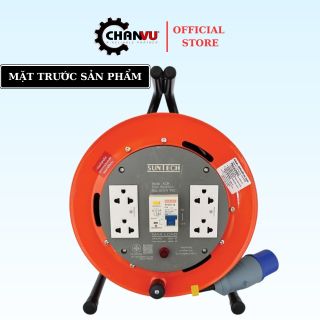 Ổ Cắm Rulo, ổ cắm điện Kéo Dài chuyên dụng SUNTECH RCBO - Công Suất 2200W và 2600W, Dây Dài Đến 20m