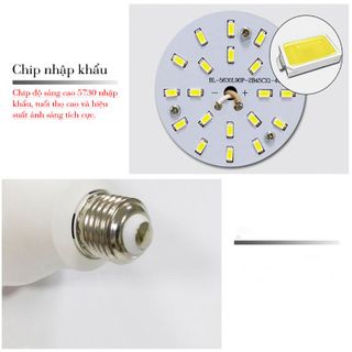 Sỉ Bóng Đèn LED Đổi 3 Màu Ánh Sáng 5W, 7W, 9W, 12W,15W, 20W, 24W - Bóng Bulb đuôi E27 Chống Cận Cho Đèn Học