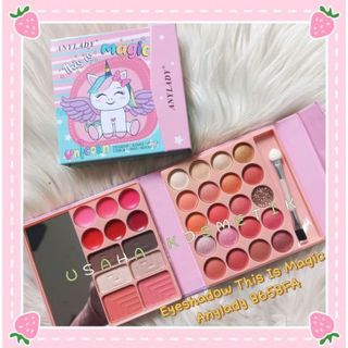 Bảng Phấn Mắt, Phấn Mắt Blusher - Son Môi Lấp Lánh