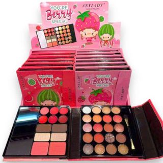 Bảng Phấn Mắt, Phấn Mắt Blusher - Son Môi Lấp Lánh