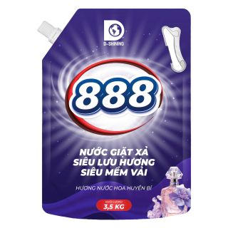 Nước Giặt Xả 888 Hương Nước Hoa Huyền Bí túi 3,2 kg