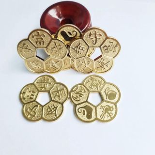 Sỉ Đồng Xu Hoa Mai Đồng Mạ Vàng Bỏ Bóp Ví Phong Thuỷ Tài Lộc May Mắn giá sỉ - giá bán buôn