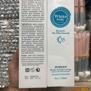 Kem Kích Trắng Da White Body