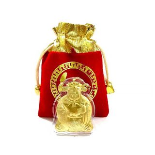 Vía Ông Thần Tài Tặng kèm túi gấm phúc lộc màu đỏ, lì xì Tết. giá sỉ - giá bán buôn