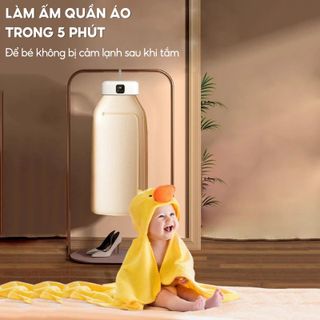 Máy Sấy Quần Áo Treo Tường - 2 Chế Độ Sấy,Công Nghệ Khử Trùng 3D, Gấp Gọn Tiện Lợi