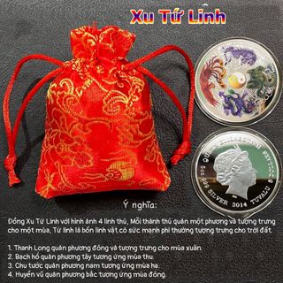 Sỉ Xu Tứ Linh Màu Tặng Kèm Túi Gấm Đỏ giá sỉ - giá bán buôn