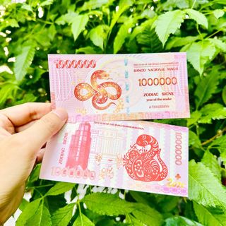 Tờ Tiền Con Rắn 1 Triệu Lưu Niệm - Phong Thuỷ May Mắn - Có Chỉ Bảo An giá sỉ - giá bán buôn