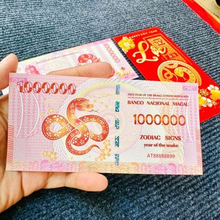 Tờ Tiền Con Rắn 1 Triệu Lưu Niệm - Phong Thuỷ May Mắn - Có Chỉ Bảo An giá sỉ - giá bán buôn