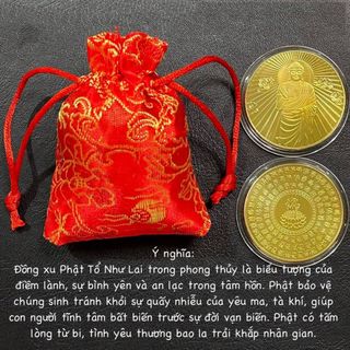 Sỉ Xu Như Lai Phật Tổ kèm túi gấm đỏ, lì xì Tết. giá sỉ - giá bán buôn