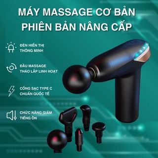 Máy massage cầm tay phiên bản nâng cấp có đèn giúp mát xa cổ vai gáy KH-866