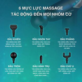 Máy massage cầm tay phiên bản nâng cấp có đèn giúp mát xa cổ vai gáy KH-866