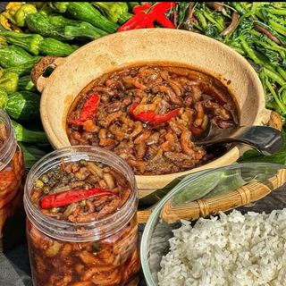 MẮM KHO QUẸT TÔM KHÔ, TÓP MỠ , THỊT BA CHỈ- Hũ 400GR