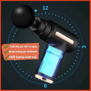Máy Massage Cầm Tay Mini 4 đầu 6 chế độ GUN MS-01