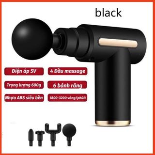 Máy Massage Cầm Tay Mini 4 đầu 6 chế độ GUN MS-01