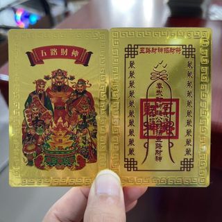 Sỉ KIM BÀI ông NGŨ LỘ THẦN TÀI giá sỉ - giá bán buôn, lì xì Tết.