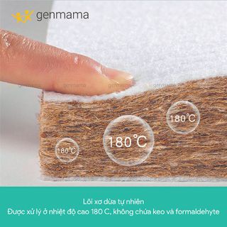 Nệm Ngủ Cho Bé, Nệm Xơ Dừa Tự Nhiên Kháng Khuẩn, Thoáng Mát, An Toàn Cho Da Bé Genmama