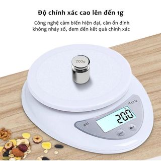 [TRỢ GIÁ] Cân Tiểu Ly Điện Từ Mini cao cấp định lượng 1g - 5kg- (Tặng thước giây- 2pin) - CHANLONG