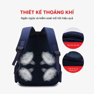 Balo Đi Học Cho Bé Mầm Non Vải Canvas Siêu Nhẹ, Quai Đeo Tuỳ Chỉnh, Tay Xách Tiện Lợi Genmama