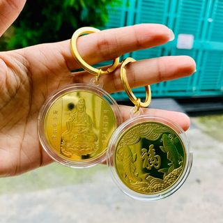 Móc khóa đồng xu Quan âm bồ tát giá sỉ - giá bán buôn