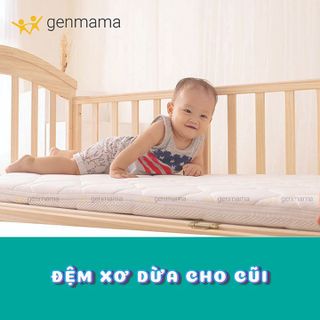 Nệm Xơ Dừa Cho Cũi Bé 100% Xơ Dừa Tự Nhiên, Thoáng Mát, Đệm Ngủ Cho Bé Sơ Sinh, Đệm Cũi Cho Bé Genmama