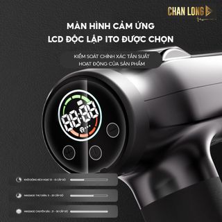 Máy massage cầm tay cao cấp ZD-99 Pro với 99 chế độ, 12 đầu massage , màn hình LCD