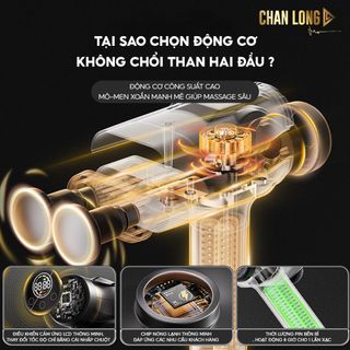 Máy massage cầm tay cao cấp ZD-99 Pro với 99 chế độ, 12 đầu massage , màn hình LCD