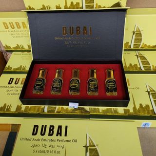 Set 5 chai nước hoa tinh dầu cao cấp Dubai