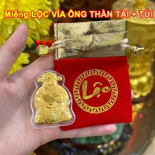 Xu Bà Chúa Châu Đốc Mạ Vàng kèm túi gấm Phúc, Lộc. -Gía sỉ, giá buôn bán, lì xì Tết.