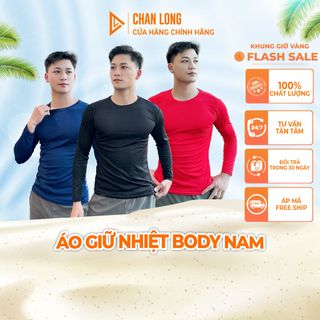 Áo thun nam dài tay, áo thể thao nam thu đông dáng body giữ nhiệt giá sỉ