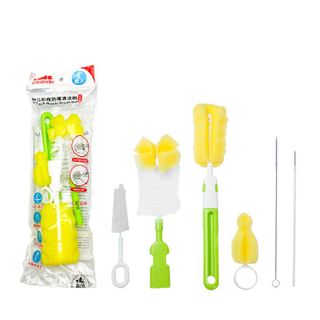 Set 6 Món Dụng Cụ Cọ Rửa Bình Sữa Đa Năng Cho Bình Sữa Pigeon, Hegen, Moyuum, Comotomo, Avents