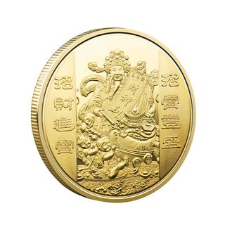 SỈ ĐỒNG XU THẦN TÀI MẠ VÀNG - GIÁ BUÔN BÁN TẶNG KÈM TÚI GẤM ĐỎ, lì xì Tết. giá sỉ - giá bán buôn