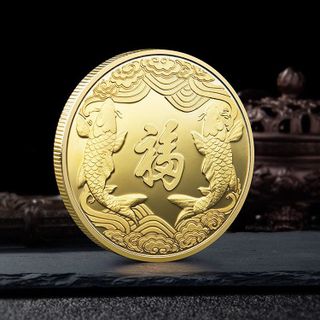 SỈ ĐỒNG XU THẦN TÀI MẠ VÀNG - GIÁ BUÔN BÁN TẶNG KÈM TÚI GẤM ĐỎ, lì xì Tết. giá sỉ - giá bán buôn