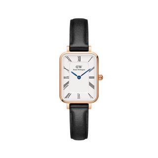 ĐỒNG HỒ NỮ CAO CẤP D.W QUADRO ROMAN NUMERALS DÂY DA MẶT CHỮ NHẬT 6