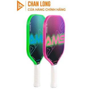 Vợt Pickleball AMS Power XL, Bề Mặt Sợi Carbon Độ Nhám Cao- Tặng Kèm 2 Quả Bóng
