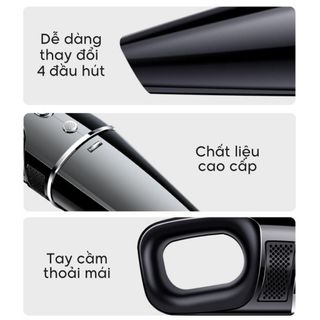 [TRỢ GIÁ] Máy hút bụi cầm tay mini không dây chính hãng HLW, Lực hút siêu mạnh 20.000Pa, Công suất 120w - MHB2