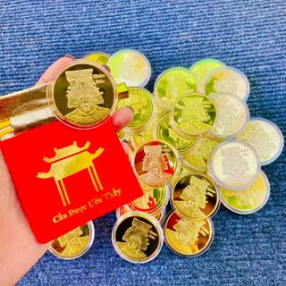 Xu Bà Chúa Châu Đốc Kèm Túi Gấm Đỏ Phúc, Lộc, lì xì Tết. giá sỉ - giá bán buôn