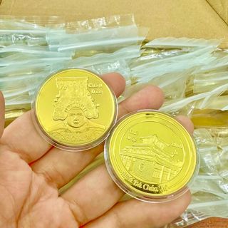 Xu Bà Chúa Châu Đốc Kèm Túi Gấm Đỏ Phúc, Lộc, lì xì Tết. giá sỉ - giá bán buôn