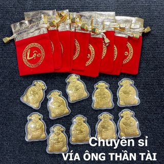 Thỏi Thần Tài Mạ Vàng Cao Cấp Tặng Túi Gấm giá sỉ - giá bán buôn, lì xì Tết.