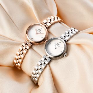 ĐỒNG HỒ NỮ CAO CẤP D.W ELAN LUMINE DÂY THÉP MẶT MINI 5