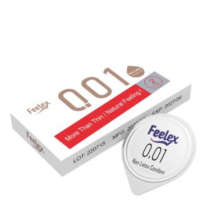 Bao cao su Feelex 001, siêu mỏng chuẩn 0.01mm