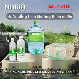 Nước uống ion khoáng thiên nhiên NAWA chai 333ml - Bổ sung khoáng chất