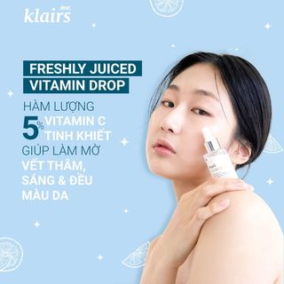 TINH CHẤT DEAR KLAIRS DƯỠNG SÁNG VÀ LÀM ĐỀU MÀU DA FRESHLY JUICED VITAMIN DROP 35ML