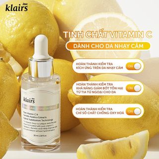 TINH CHẤT DEAR KLAIRS DƯỠNG SÁNG VÀ LÀM ĐỀU MÀU DA FRESHLY JUICED VITAMIN DROP 35ML